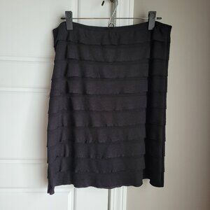 Max Edition Tiered Black Skirt, size large